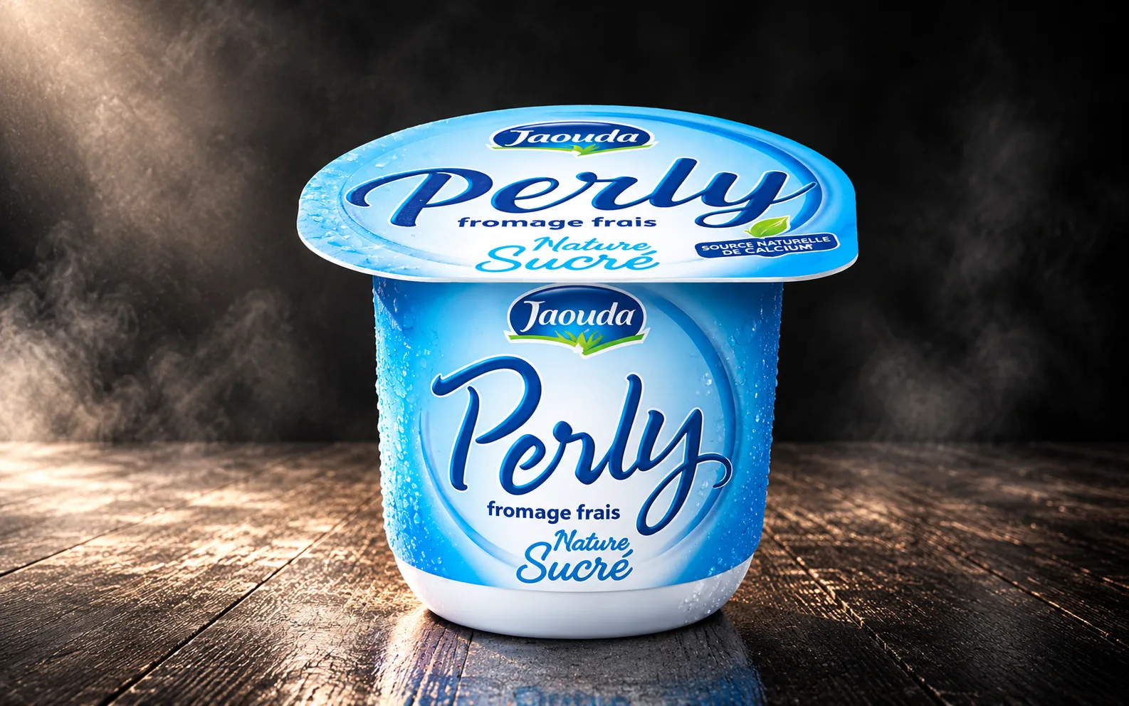 Jaouda Perly fromage frais cup lid and side label design